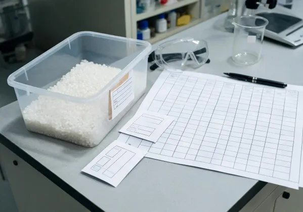 Lab resin sample tracking