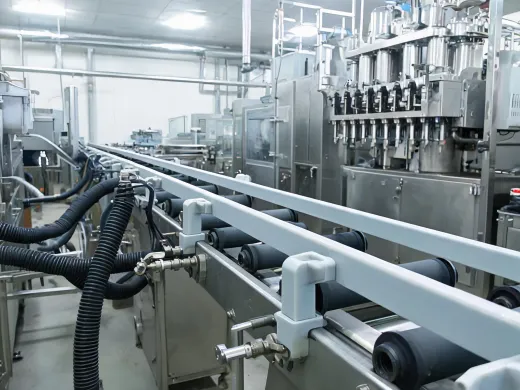 Packaging conveyor polymer parts