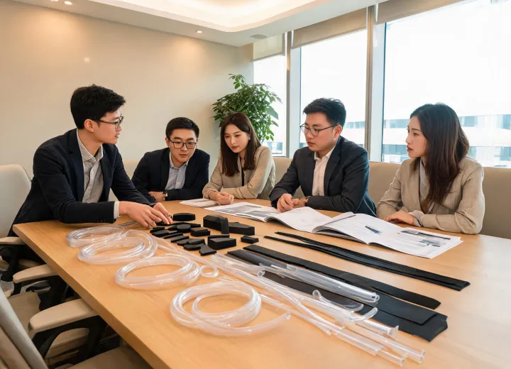 Rubber service review desk